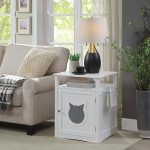 Nightstand Pet House, Litter Box Furniture Indoor Pet Crate, Litter - Image 7