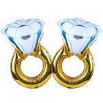 Large Diamond Ring Aluminum Foil Balloon Proposal Wedding Wedding Room - Image 2