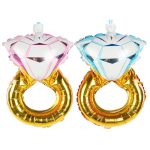 Large Diamond Ring Aluminum Foil Balloon Proposal Wedding Wedding Room - Image 3