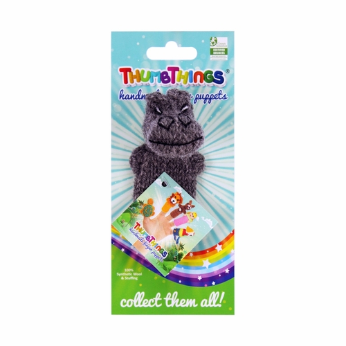 Hippo_grey_FingerPuppet.jpg Hippopotamus Finger Puppet - Image 1