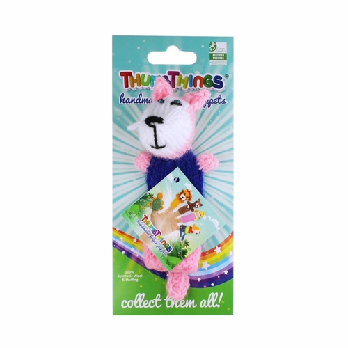 PinkFoxFingerPuppet.jpg Pink Fox Finger Puppet - Image 1