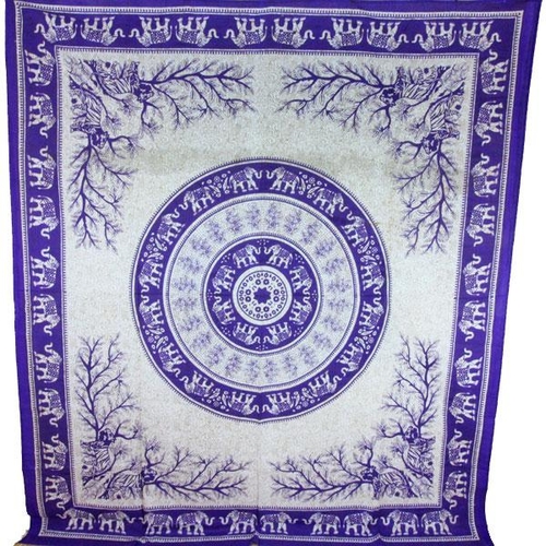 Purple-Tigers-_-Elephants-Majestic-Beasts-Tapestry.jpg Purple Tigers & Elephants Majestic Beasts Tapestry - Image 1