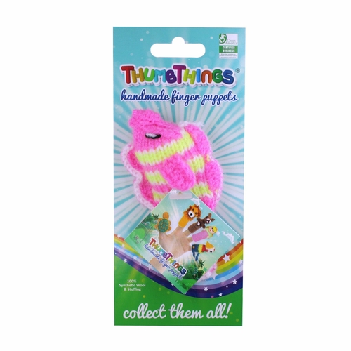 TropicalFIshFingerPuppet_pinkandyellow.jpg Tropical Fish Finger Puppet (light pink and yellow) - Image 1