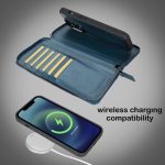 Apple iPhone 14 Series Detachable and Zipper Leather Wallet Case - PMW - Image 4