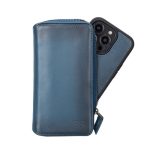 Apple iPhone 14 Series Detachable and Zipper Leather Wallet Case - PMW - Image 5
