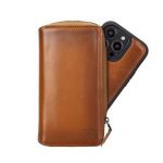 Apple iPhone 14 Series Detachable and Zipper Leather Wallet Case - PMW - Image 25