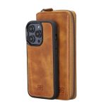 Apple iPhone 14 Series Detachable and Zipper Leather Wallet Case - PMW - Image 11