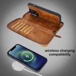 Apple iPhone 14 Series Detachable and Zipper Leather Wallet Case - PMW - Image 40