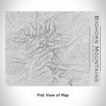 Bighorn Mountains - Wyoming Engraved Topographic Map Bottle with - Image 2