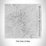 Bighorn Mountains - Wyoming Engraved Topographic Map Tumbler - Image 2