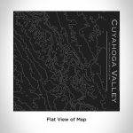 Cuyahoga Valley National Park Engraved Topographic Map Tumbler in - Image 2