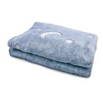 Glow in the dark Blanket, Moon Stars & Cat Neck Pillow-Gray - Image 5