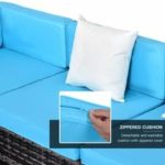 Outsunny 7 Piece Rattan Sofa Set Outdoor Furniture Patio Set - Image 6