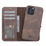 Full Leather Coating Detachable Wallet Case for Apple iPhone 13 Series - Image 7