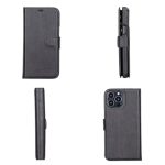 Full Leather Coating Detachable Wallet Case for Apple iPhone 13 Series - Image 17