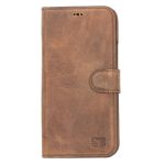 Full Leather Coating Detachable Wallet Case for Apple iPhone 13 Series - Image 25