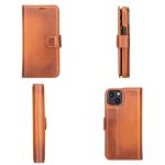 Full Leather Coating Detachable Wallet Case for Apple iPhone 13 Series - Image 34