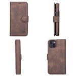 Full Leather Coating Detachable Wallet Case for Apple iPhone 13 Series - Image 41