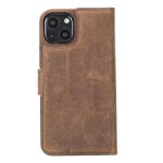 Full Leather Coating Detachable Wallet Case for Apple iPhone 13 Series - Image 56