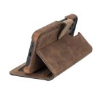 Full Leather Coating Detachable Wallet Case for Apple iPhone 13 Series - Image 59