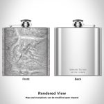 Grand Teton National Park - Wyoming Map Hip Flask - Image 2