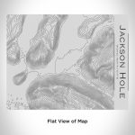 Jackson Hole - Wyoming Engraved Topographic Map Bottle with Bamboo Top - Image 2