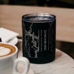 Lynchburg - Virginia Map Insulated Cup in Matte Black