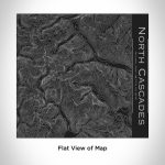 North Cascades National Park Engraved Topographic Map Tumbler in Matte - Image 2