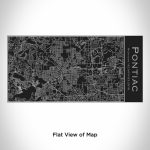 Pontiac - Michigan Engraved Map Insulated Bottle in Matte Black - Image 2