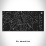 Ridgefield - Connecticut Map Insulated Bottle in Matte Black - Image 2