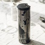 St. Paul - Minnesota Map Tumbler in Matte Black - Image 4