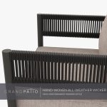 5-Piece Outdoor Furniture Set with Thick Cushions and Coffee Table, - Image 5