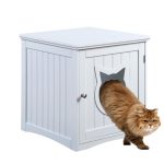 Cat House Side Table, Nightstand Pet House, Litter Box Enclosure - Image 2