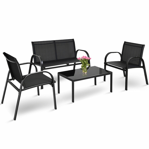 20_10_66.jpg 4 Pcs Patio Furniture Bistro Set - Image 1