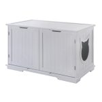 X-Large Cat Washroom Bench Litter Box Enclosure Furniture Box House - Image 11