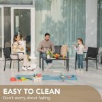 4 Pieces Patio Furniture Set Outdoor Garden Patio Conversation Sets - Image 5