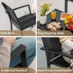 4 Pieces Patio Furniture Set Outdoor Garden Patio Conversation Sets - Image 7