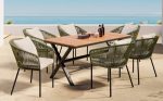 7 Pieces Patio Dining Set, All-Weather Outdoor Furniture Set with - Image 3