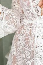 V-Neck Lace Cover-Up Dress - Image 2