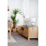 TV furniture DKD Home Decor Brown Wood 145,5 x 43,5 x 50 cm - Image 2