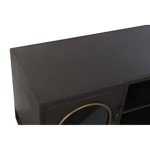 TV furniture DKD Home Decor Black Crystal Metal (150 x 50 x 45 cm) - Image 4