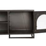 TV furniture DKD Home Decor Black Crystal Metal (150 x 50 x 45 cm) - Image 12