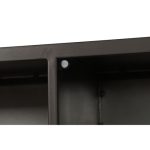 TV furniture DKD Home Decor Black Crystal Metal (150 x 50 x 45 cm) - Image 7
