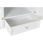 TV furniture DKD Home Decor White Multicolour Natural Metal Fir - Image 13