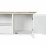 TV furniture DKD Home Decor White Multicolour Natural Metal Fir - Image 11