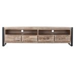 TV furniture DKD Home Decor Metal Acacia (200 x 55 x 40 cm) - Image 3