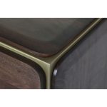 TV furniture DKD Home Decor Brown Steel Mango wood (140 x 40 x 48 cm) - Image 2
