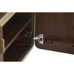 TV furniture DKD Home Decor Brown Steel Mango wood (140 x 40 x 48 cm) - Image 7