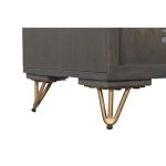TV furniture DKD Home Decor Metal Brown Mango wood 160 x 40 x 50 cm - Image 2
