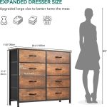8 Drawers Fabric Dresser, Furniture Storage Tower Cabinet, Organizer - Image 2